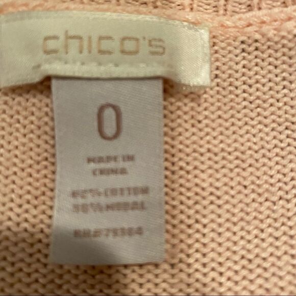 Chico’s Light Pink Sweater Size Small - Picture 7 of 12